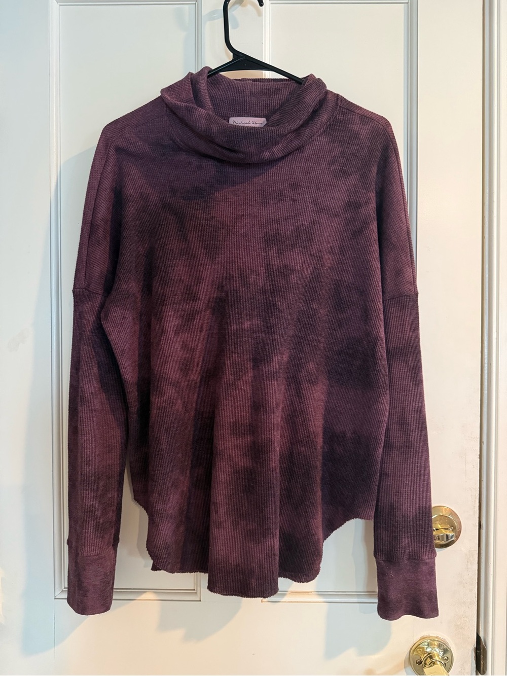 Michael Stars Mauve Plum Cowl Neck Sweater